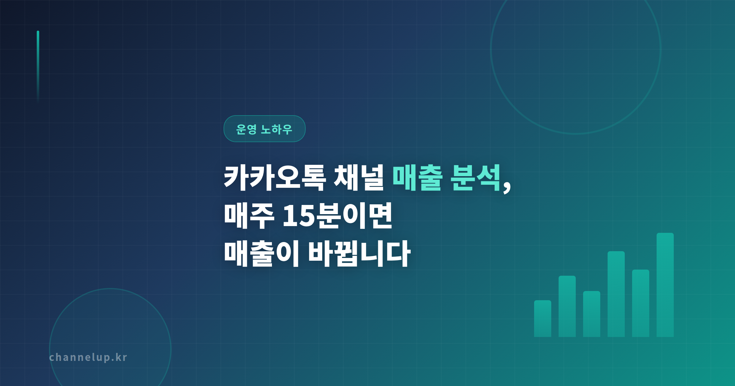 카카오톡 채널 매출 분석, 매주 15분 데이터 점검으로 월 매출 180만 원 올린 카페 이야기